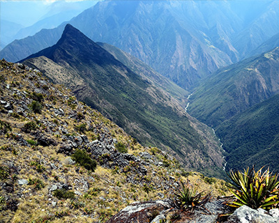 Panoramic image of the Apurimac Canyon