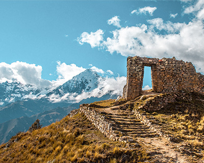 Inti Puku (Sun Gate) on top of the mountains