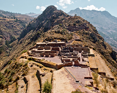 Intiwatana neighborhood in Pisaq Archaeological site