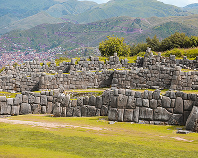 View of the esplanade of Saqsayhuaman