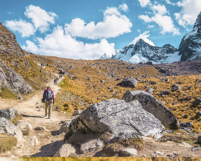 Moments before reaching the Salkantay pass