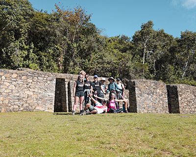 Going down from Llaqtapata to Aobamba to enjoy lunch